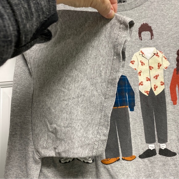 Seinfeld Cast Silhouette t shirt 2X Elaine George Kramer and Jerry Hair - Picture 4 of 9